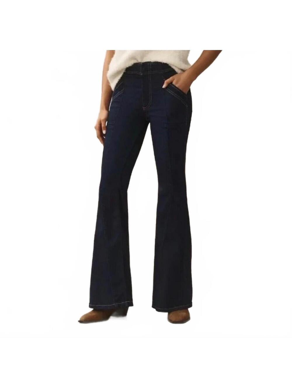 Pilcro Dark Blue Flared Jeans Size 27